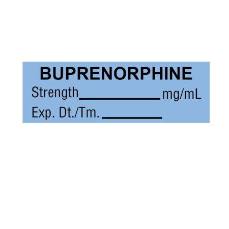 Tape, Buprenorphine, Strength__mg/ml Exp., DT 1/2x1-1/2 Blue W/Black